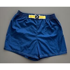 Vintage JANTZEN Swim Shorts Trunks Mesh Lining 80s Metal Buckle USA Mens 40